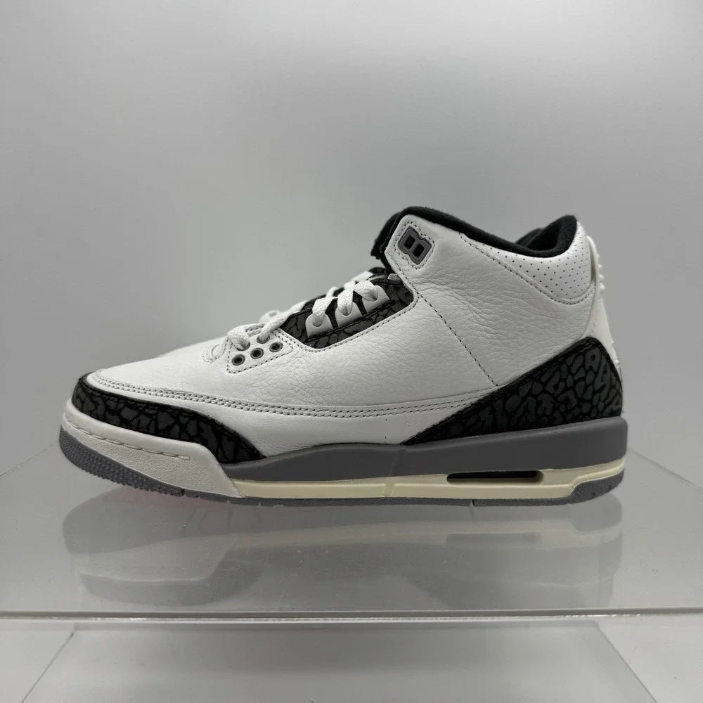Brand New Air Jordan 3 Retro GS Summit White Cement Grey DM0967-106 Size 6.5Y